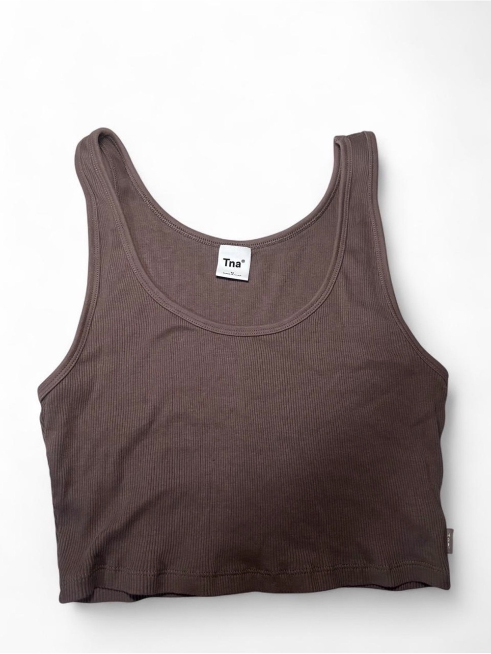 Aritzia TNA ribbed cropped tank top